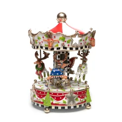 MacKenzie-Childs Patience Brewster Dash Away Carousel| Holiday|Room Accents