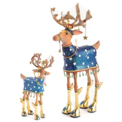 MacKenzie-Childs Patience Brewster Dash Away Comet Reindeer Figure| Holiday|Room Accents