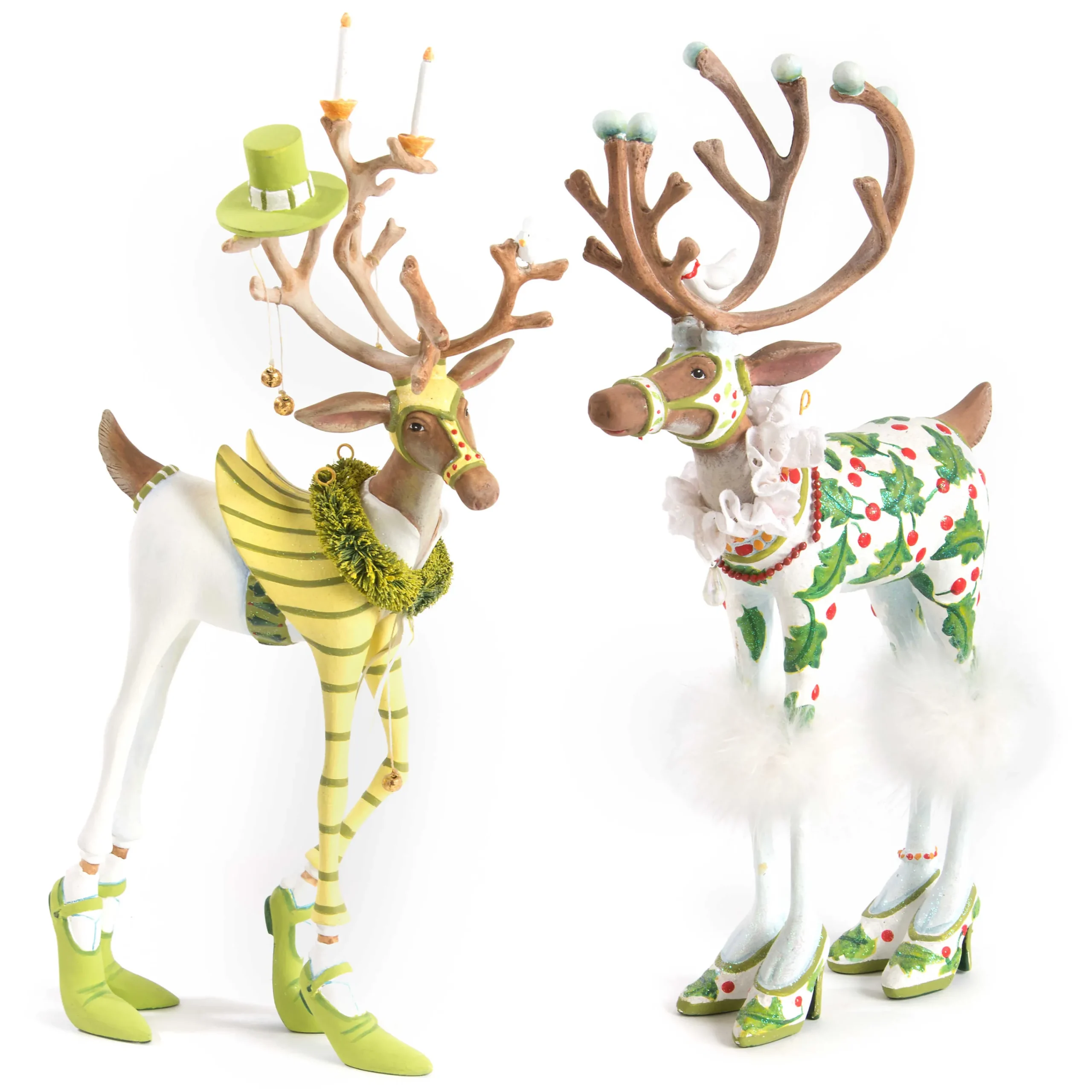 MacKenzie-Childs Patience Brewster Dash Away Vixen Reindeer Figure| Holiday|Room Accents
