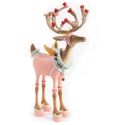 MacKenzie-Childs Patience Brewster Dash Away Cupid Reindeer Figure| Holiday|Room Accents