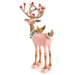 MacKenzie-Childs Patience Brewster Dash Away Cupid Reindeer Figure| Holiday|Room Accents