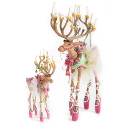 MacKenzie-Childs Patience Brewster Dash Away Dancer Reindeer Ornament| Holiday