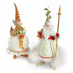 MacKenzie-Childs Patience Brewster Dash Away Mrs. Santa Figure| Holiday|Room Accents