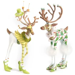 MacKenzie-Childs Patience Brewster Dash Away Prancer Reindeer Figure| Holiday|Room Accents