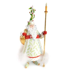 MacKenzie-Childs Patience Brewster Dash Away Candlelight Santa Figure| Holiday|Room Accents