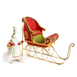 MacKenzie-Childs Patience Brewster Dash Away Candlelight Santa Figure| Holiday|Room Accents