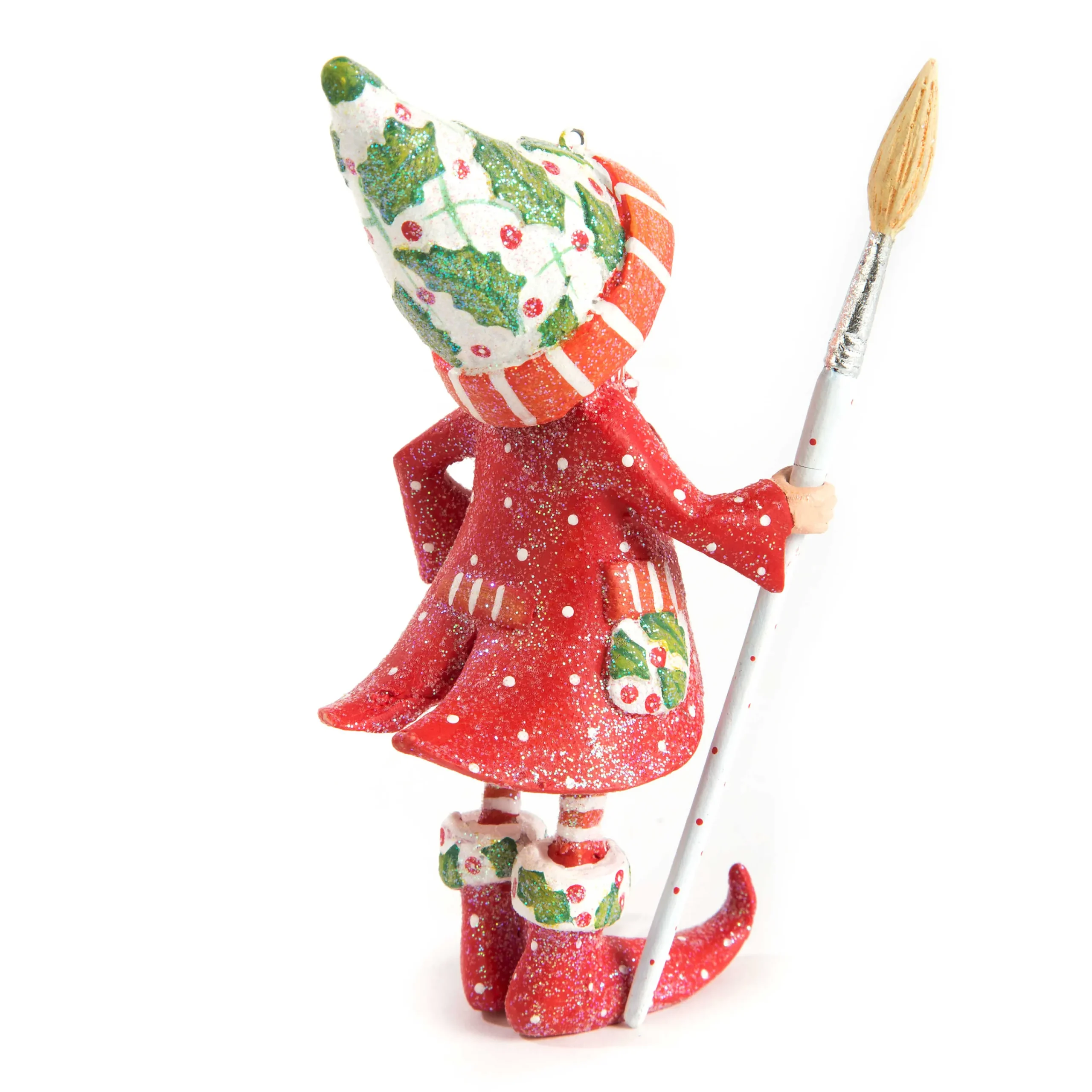 MacKenzie-Childs Patience Brewster Dash Away Vixen's Elf Ornament| Holiday