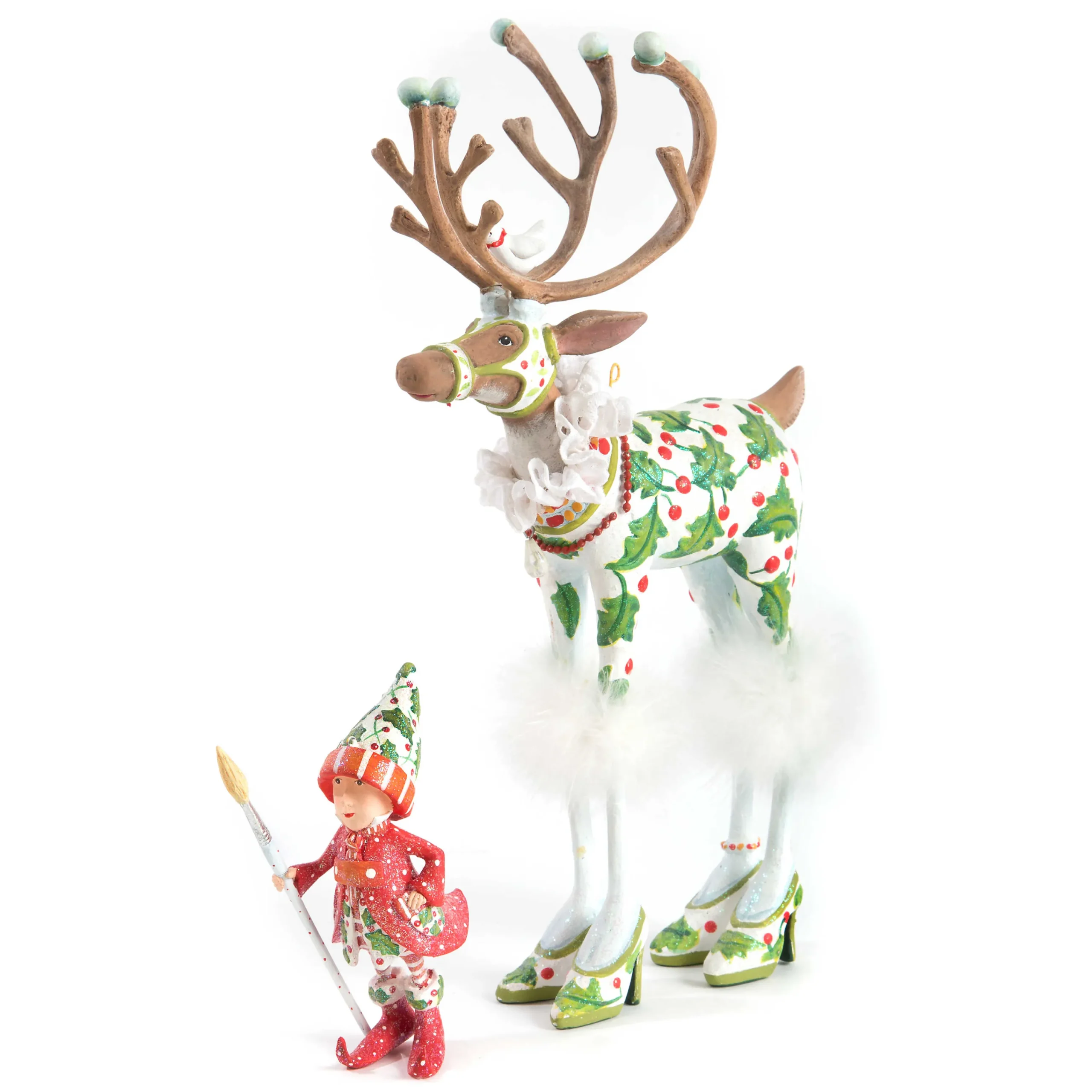 MacKenzie-Childs Patience Brewster Dash Away Vixen's Elf Ornament| Holiday