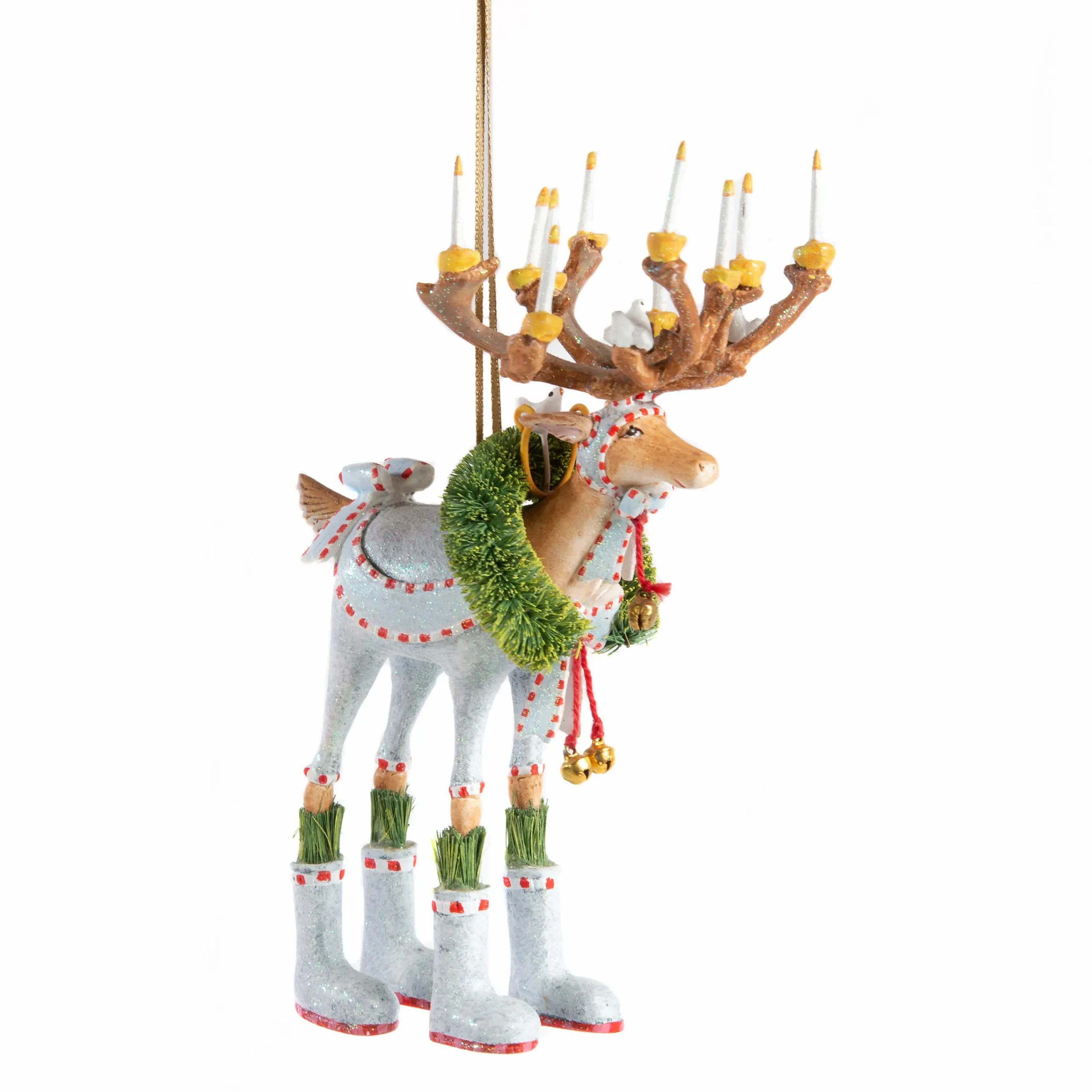 MacKenzie-Childs Patience Brewster Dash Away Dasher Reindeer Ornament| Holiday