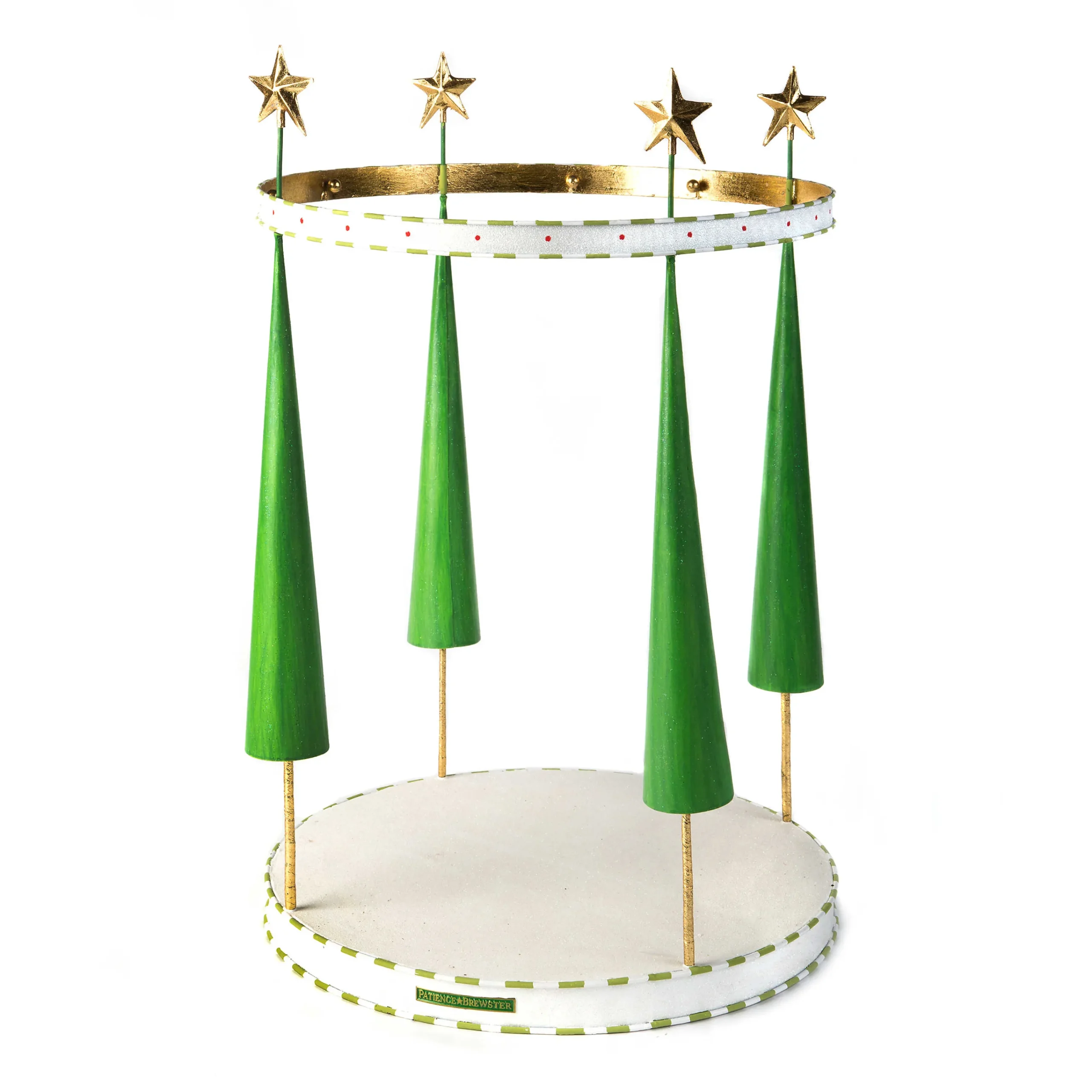 MacKenzie-Childs Patience Brewster Dash Away Reindeer Mini Ornament Display| Holiday