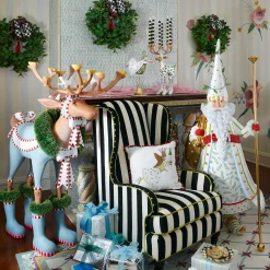 MacKenzie-Childs Patience Brewster Dash Away Vixen Reindeer Candelabra| Holiday|Candles & Fragrances