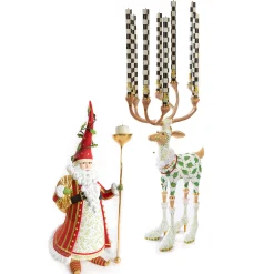 MacKenzie-Childs Patience Brewster Dash Away Vixen Reindeer Candelabra| Holiday|Candles & Fragrances