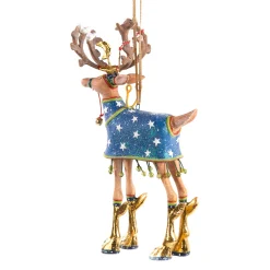 MacKenzie-Childs Patience Brewster Dash Away Comet Reindeer Ornament| Holiday