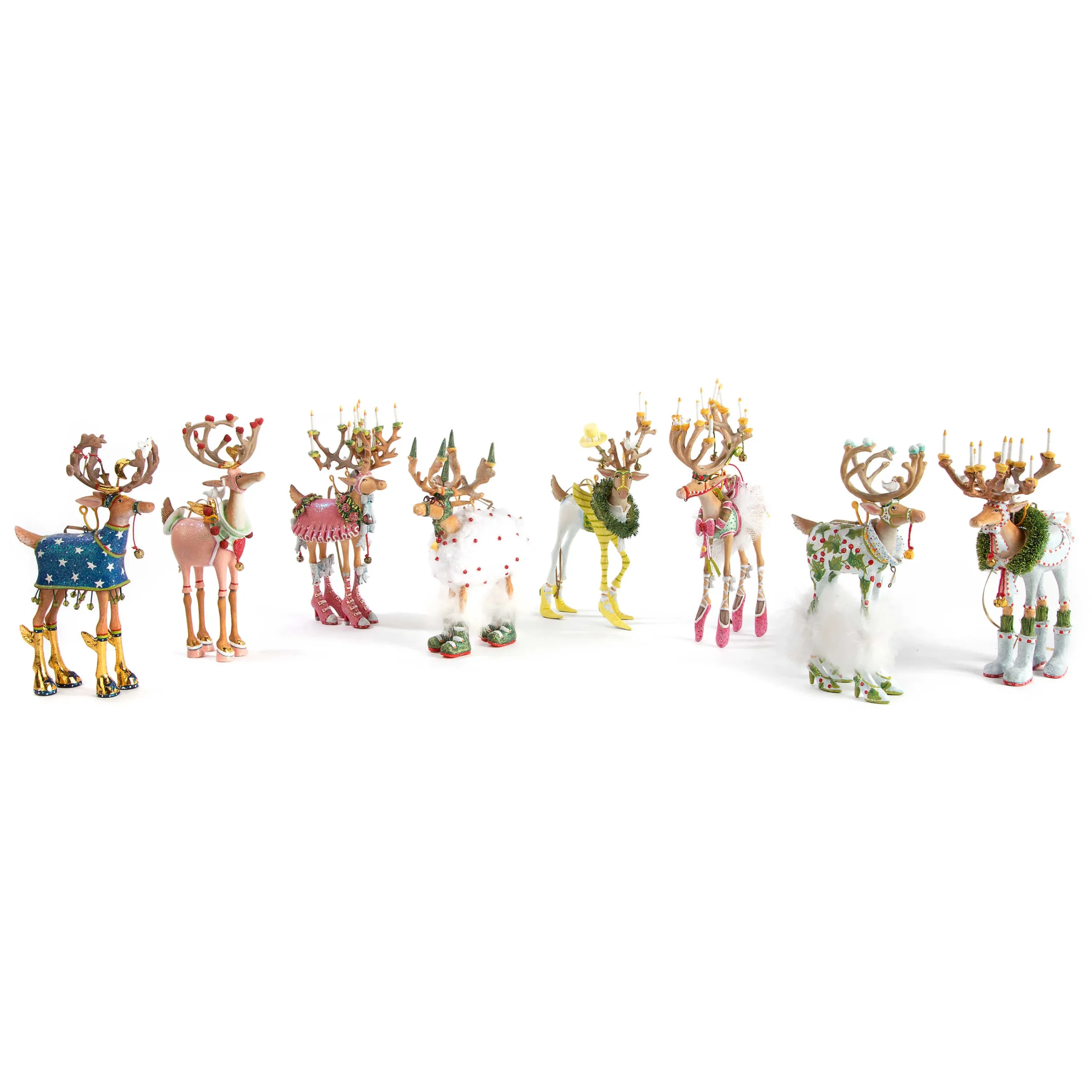 MacKenzie-Childs Patience Brewster Dash Away Prancer Reindeer Ornament| Holiday