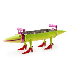 MacKenzie-Childs Patience Brewster Gloria Alligator Planter| Spring|Outdoor