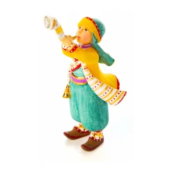 MacKenzie-Childs Patience Brewster Mini Nativity Shofar Player| Holiday|Room Accents