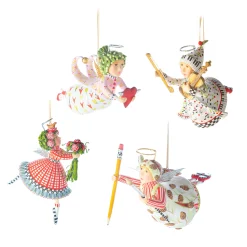 MacKenzie-Childs Patience Brewster Mini Paradise Angels - Set of 4| Holiday