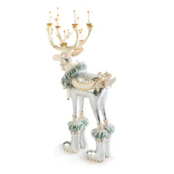 MacKenzie-Childs Patience Brewster Moonbeam Dasher Reindeer Figure| Holiday|Room Accents