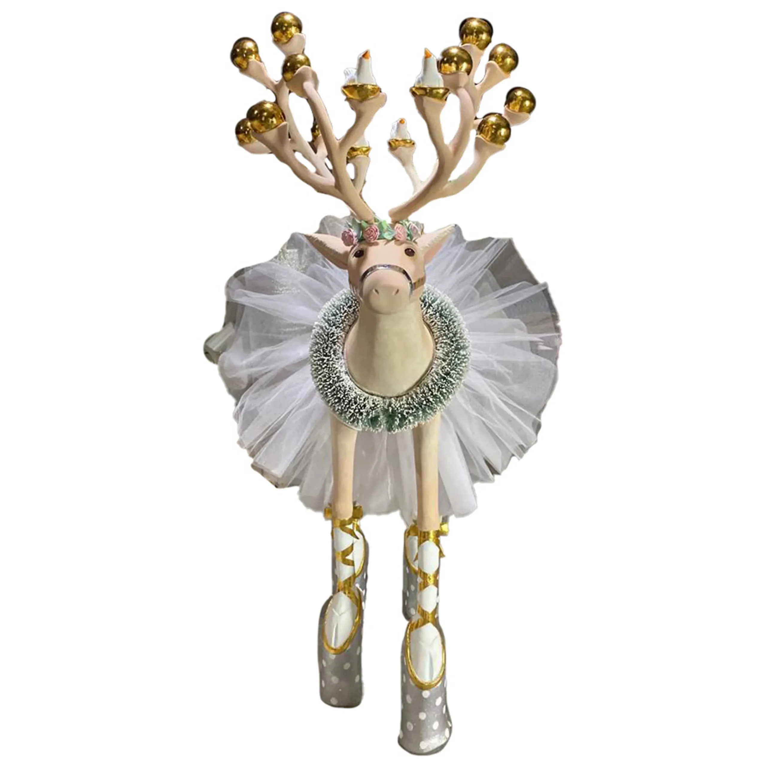 MacKenzie-Childs Patience Brewster Moonbeam Dancer Display Deer| Holiday|Room Accents