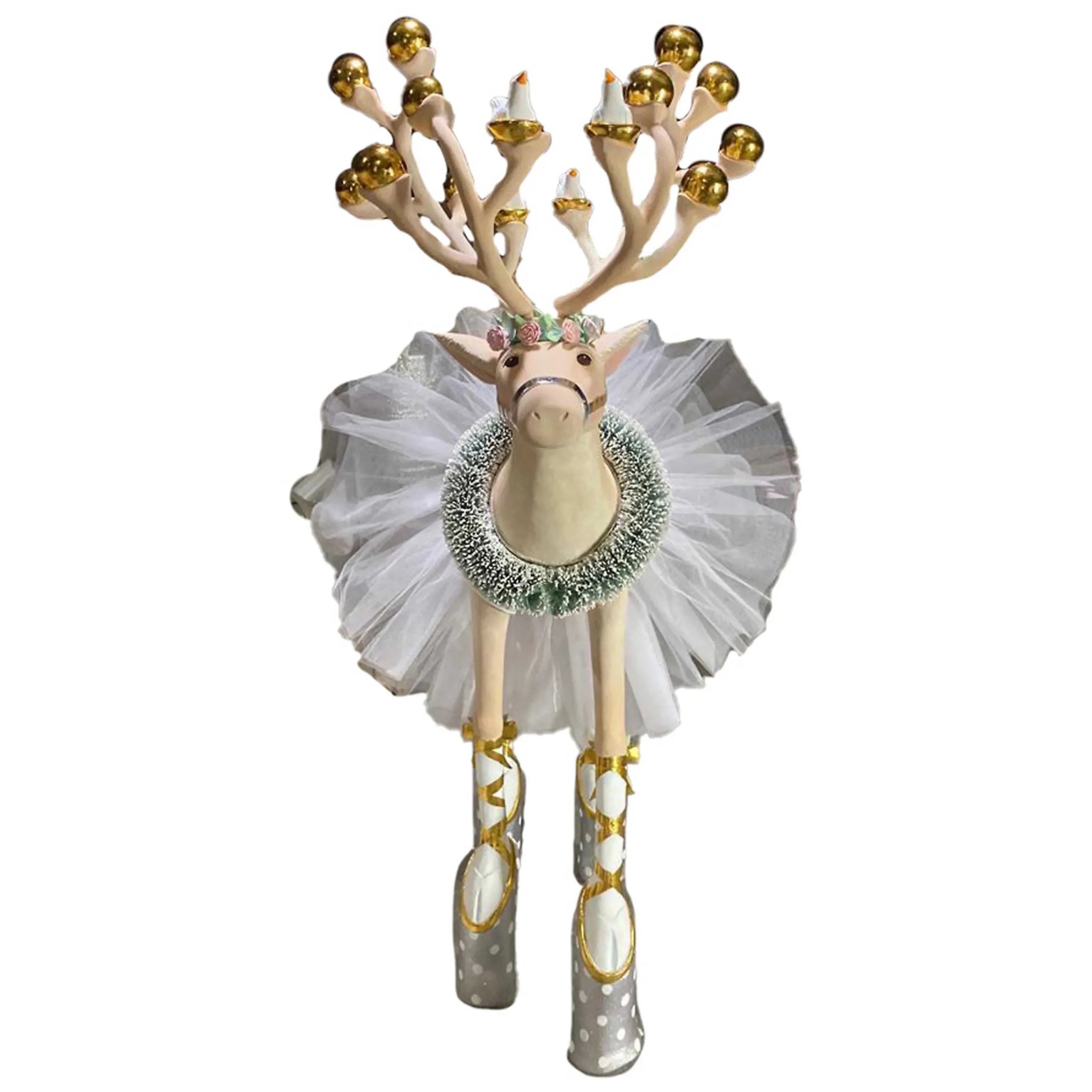 MacKenzie-Childs Patience Brewster Moonbeam Dancer Display Deer| Holiday|Room Accents