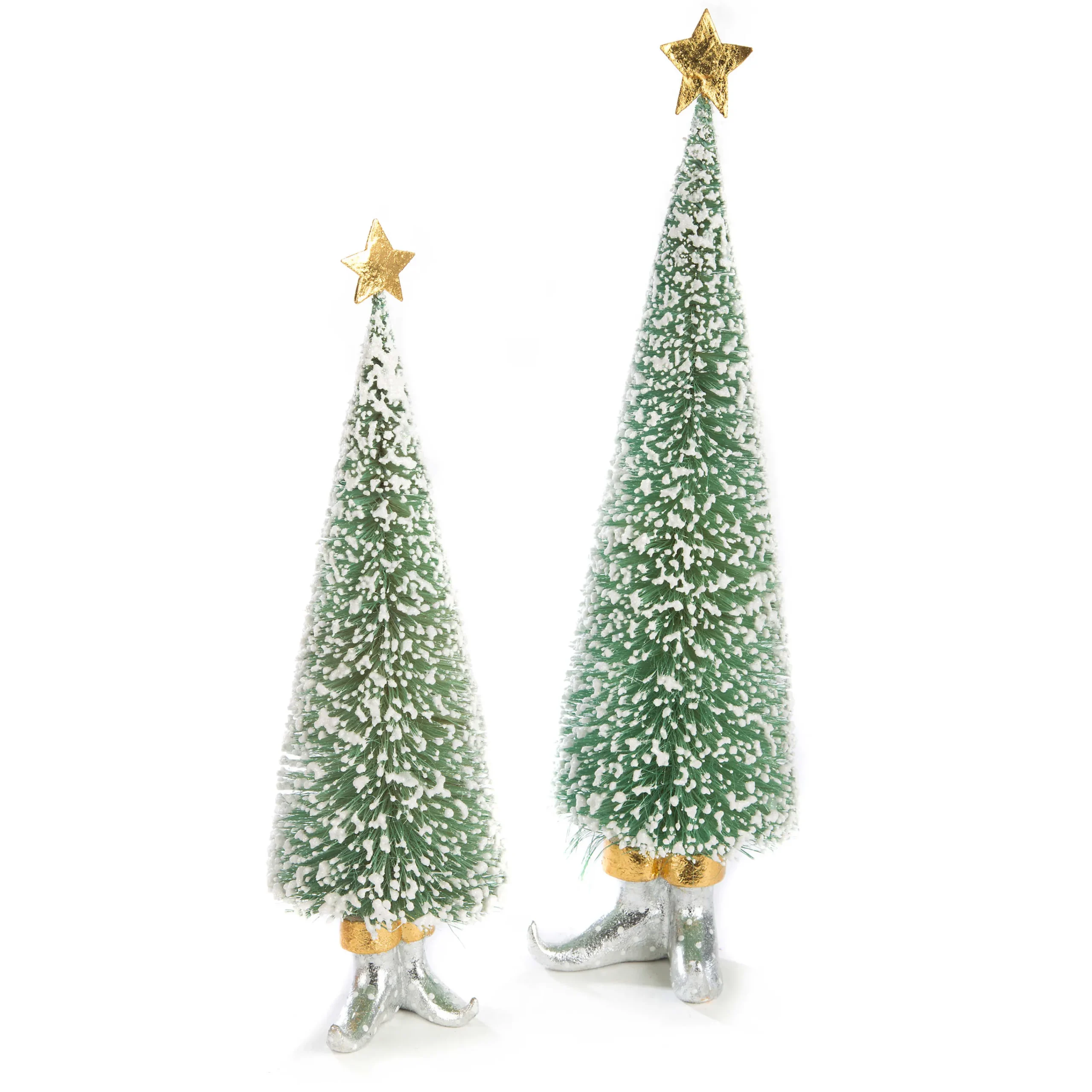 MacKenzie-Childs Patience Brewster Moonbeam Sisal Elf Tree Figures| Holiday|Room Accents