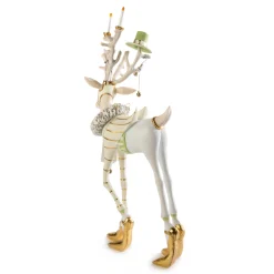 MacKenzie-Childs Patience Brewster Moonbeam Prancer Reindeer Figure| Holiday|Room Accents