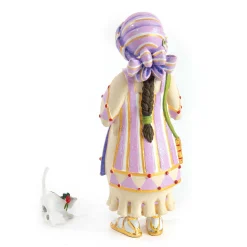 MacKenzie-Childs Patience Brewster Nativity Piping Girl with Kitten Figures| Holiday|Room Accents