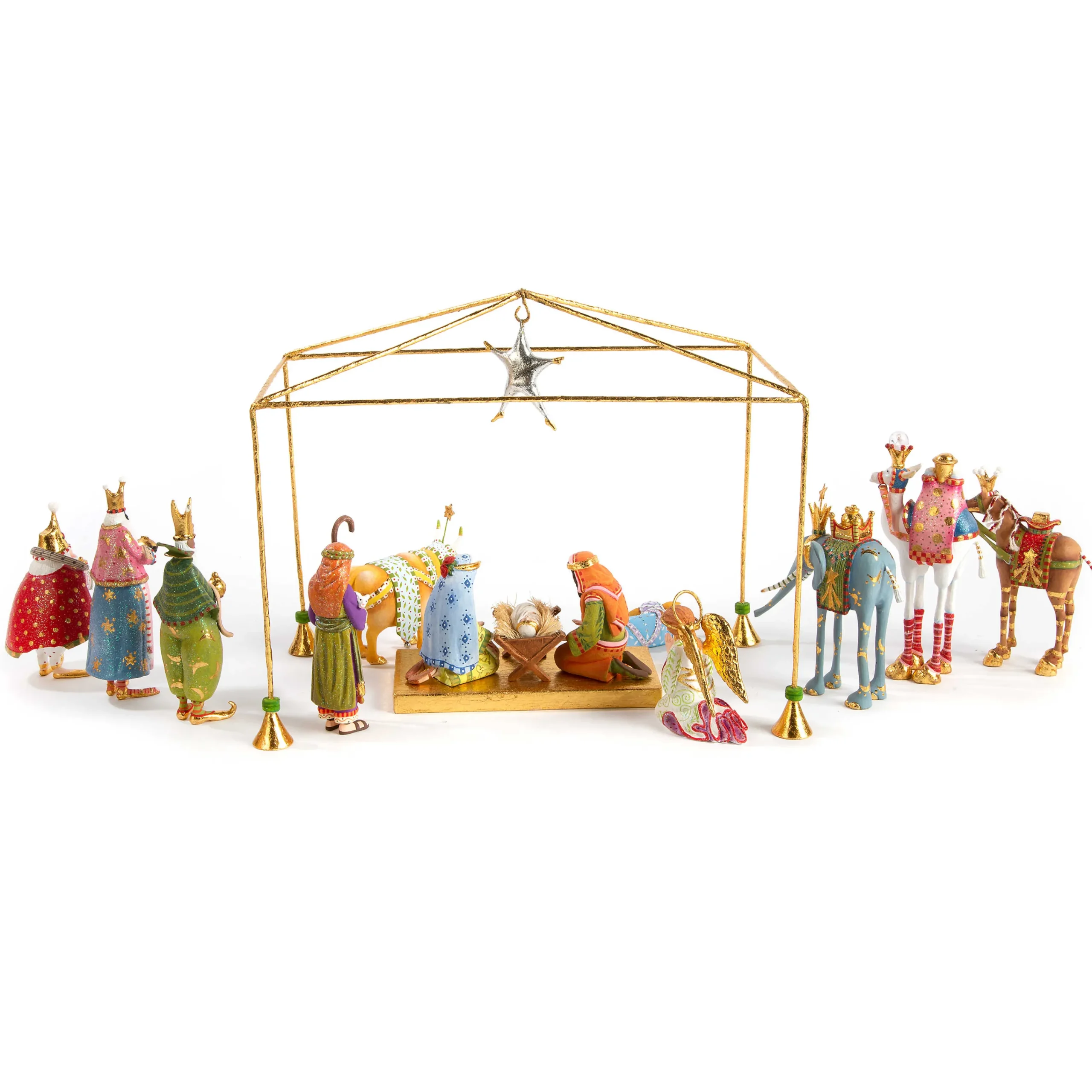 MacKenzie-Childs Patience Brewster Nativity Mini Figures Introductory Set| Holiday|Room Accents