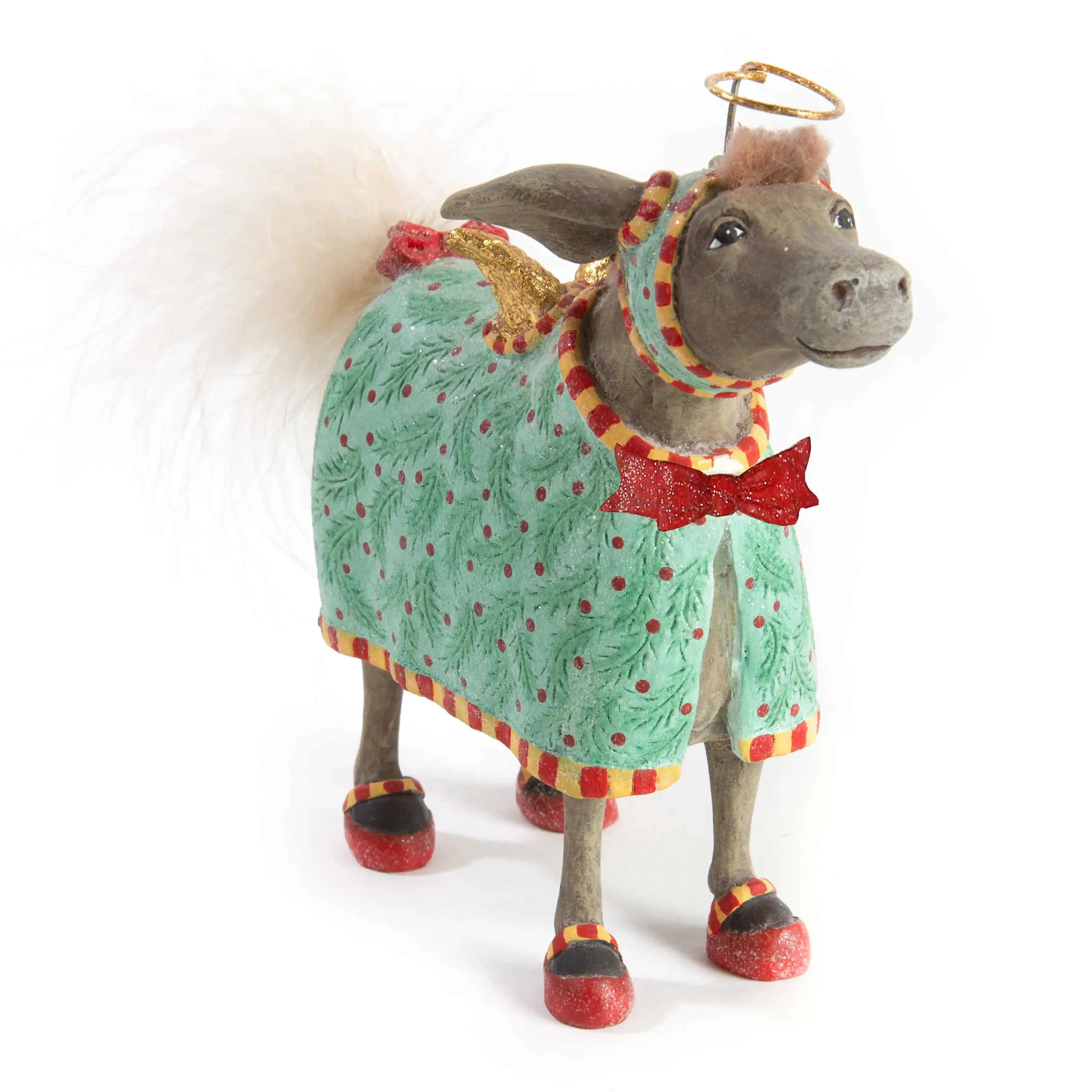 MacKenzie-Childs Patience Brewster Nativity David Donkey Ornament| Holiday