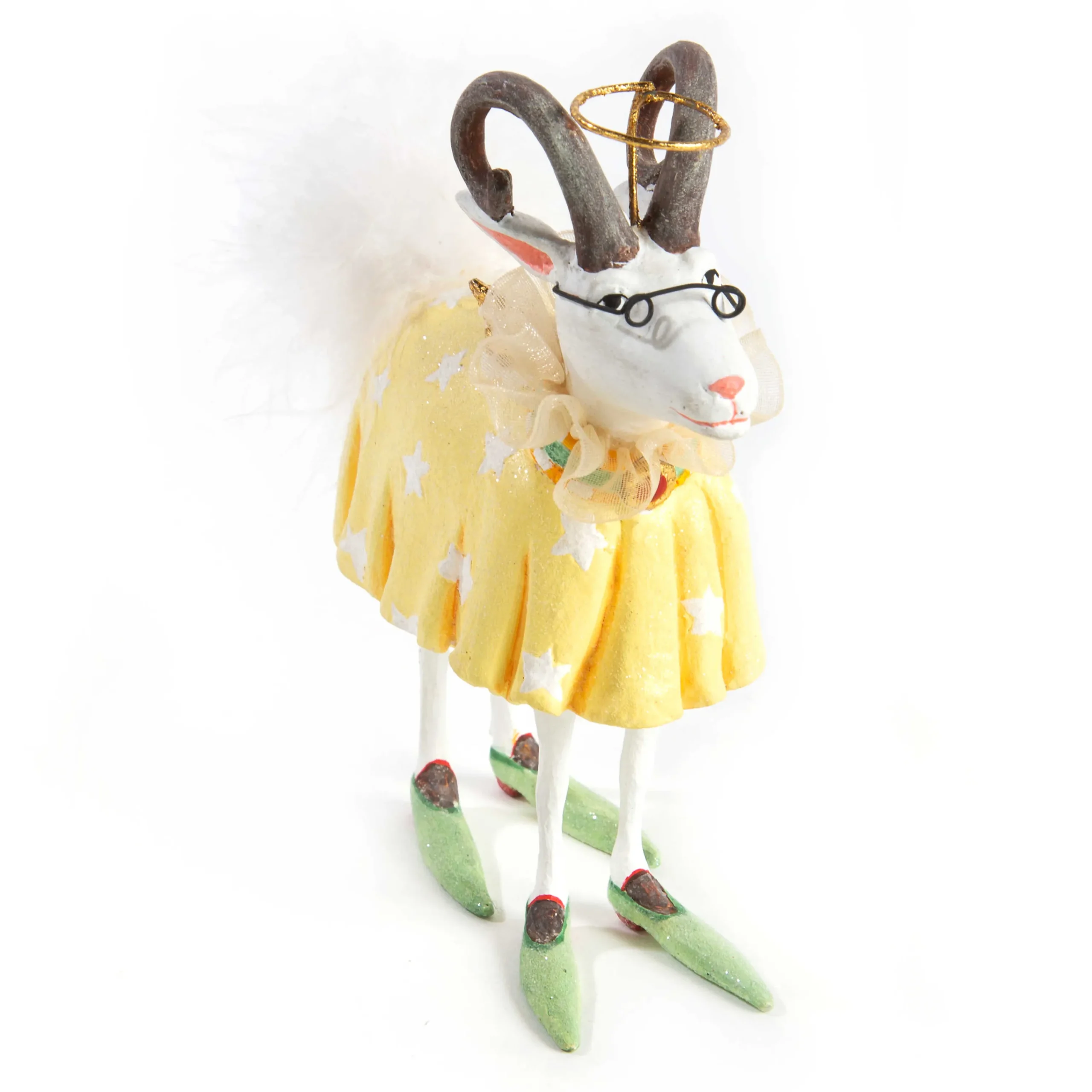 MacKenzie-Childs Patience Brewster Nativity Nanny Goat Ornament| Holiday