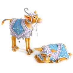 MacKenzie-Childs Patience Brewster Nativity Calf Figures| Holiday|Room Accents