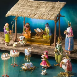 MacKenzie-Childs Patience Brewster Nativity Calf Figures| Holiday|Room Accents