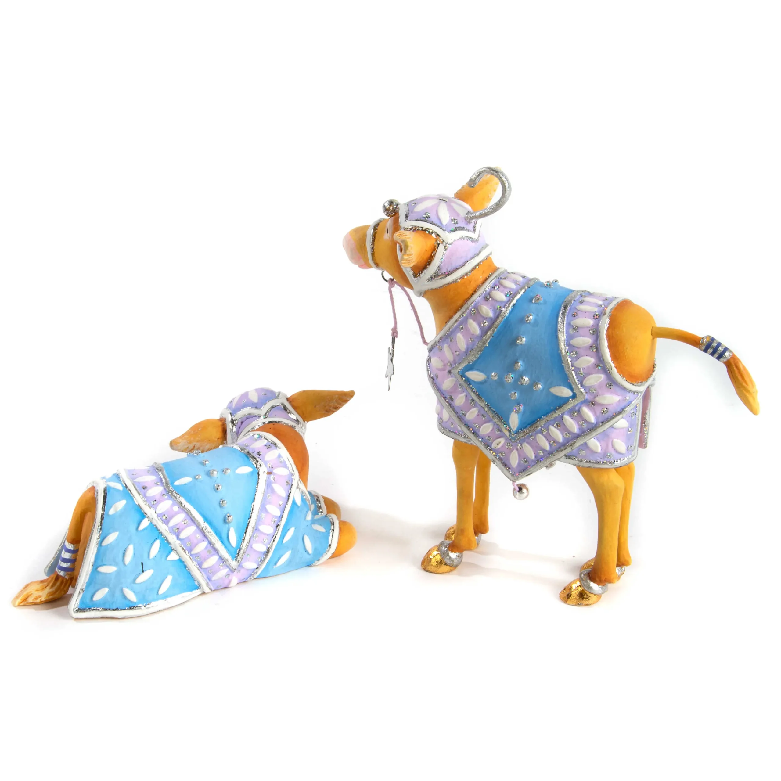 MacKenzie-Childs Patience Brewster Nativity Calf Figures| Holiday|Room Accents