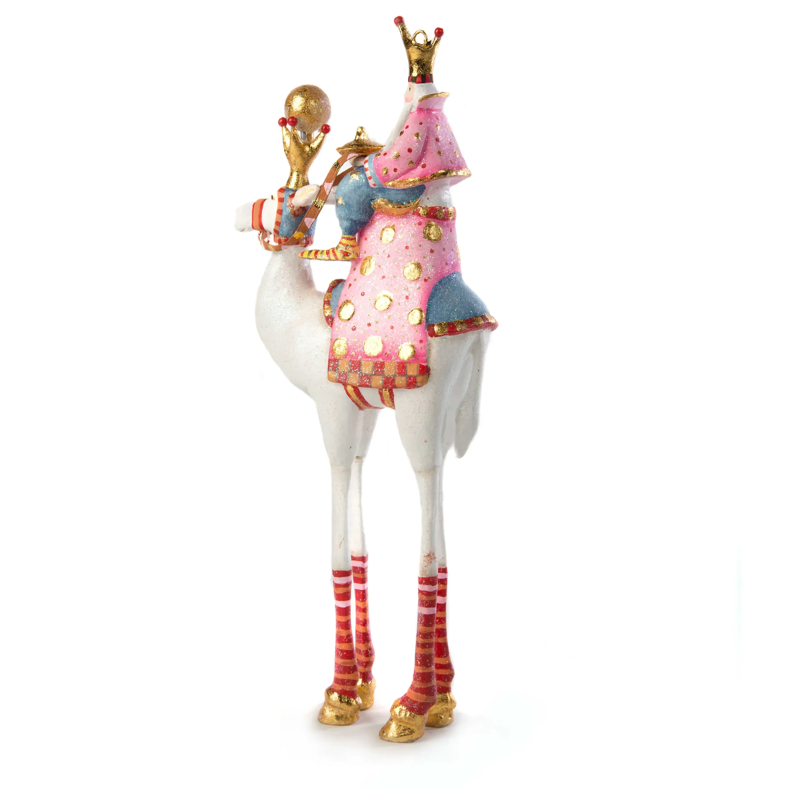 MacKenzie-Childs Patience Brewster Nativity Balthazar on Camel Ornament| Holiday