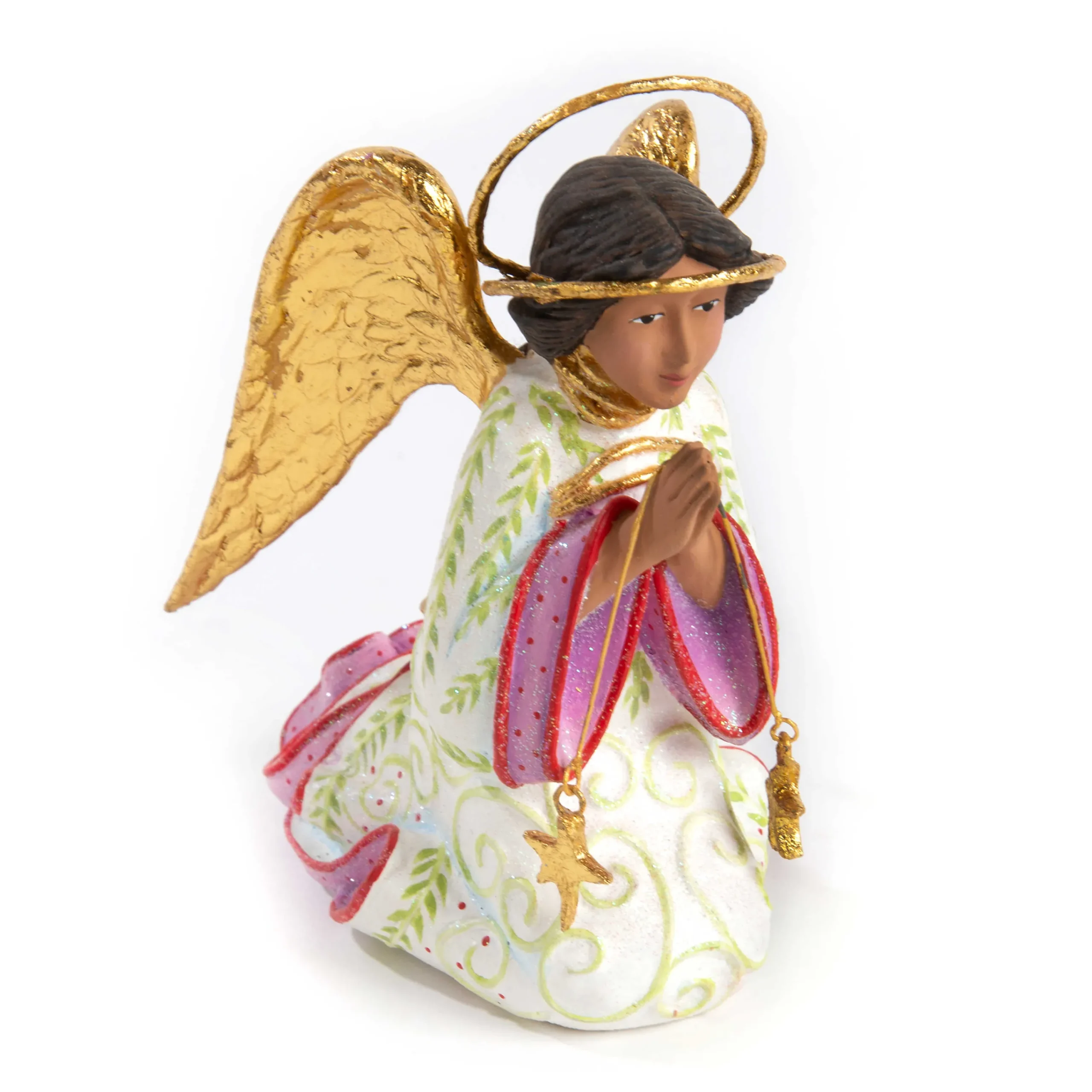 MacKenzie-Childs Patience Brewster Nativity World Praying Angel Figure| Holiday|Room Accents