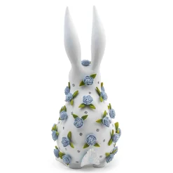 MacKenzie-Childs Patience Brewster Periwinkle Peony Standing Rabbit| Easter|Spring