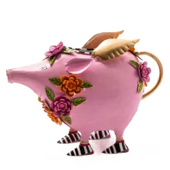 MacKenzie-Childs Patience Brewster Portia Pig Watering Can| Spring|Outdoor