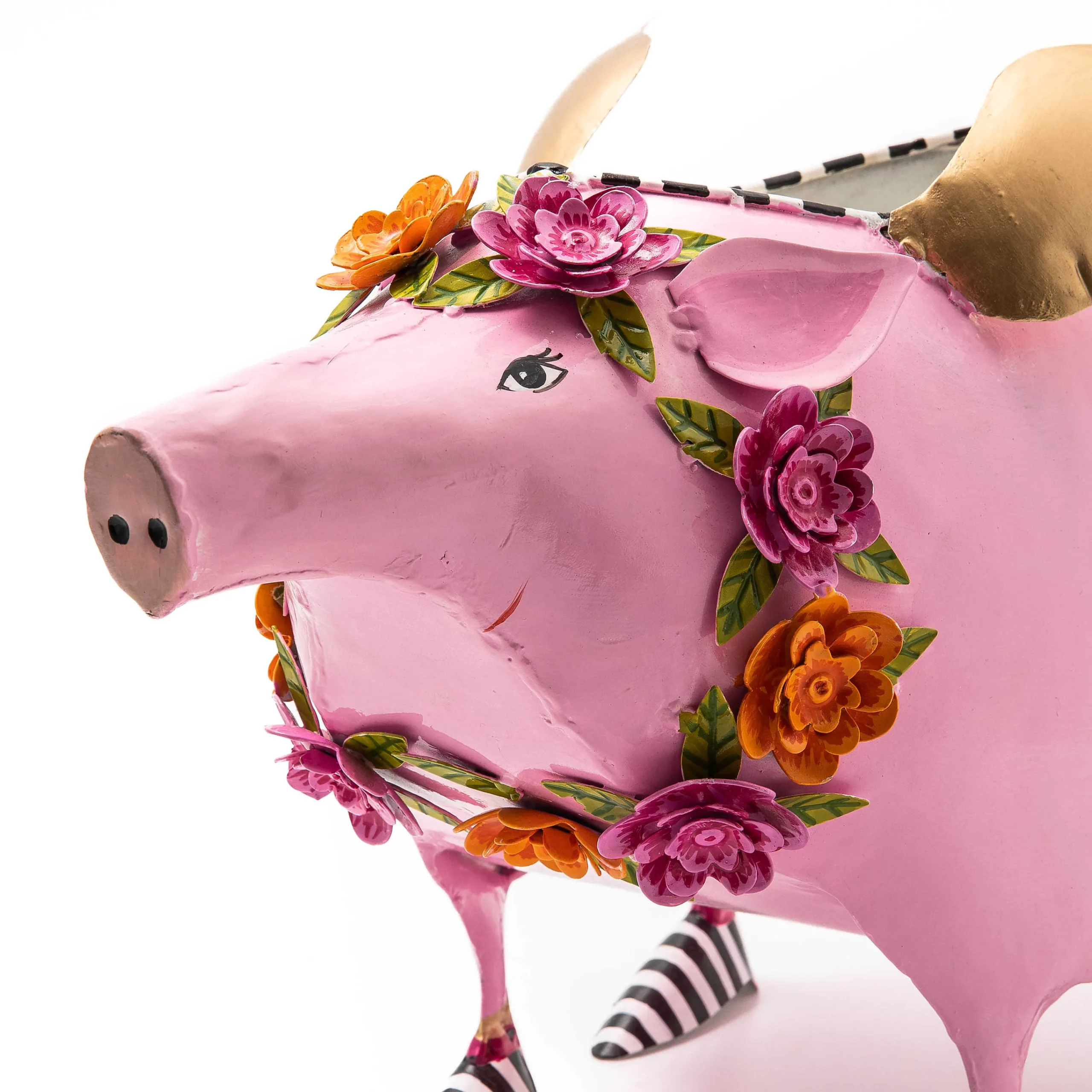MacKenzie-Childs Patience Brewster Portia Pig Planter| Spring|Greenery & Florals