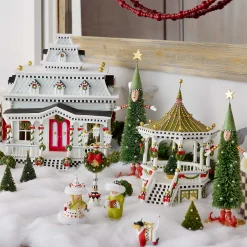 MacKenzie-Childs Patience Brewster Sisal Angel Tree Figures, Set of 2| Holiday|Room Accents