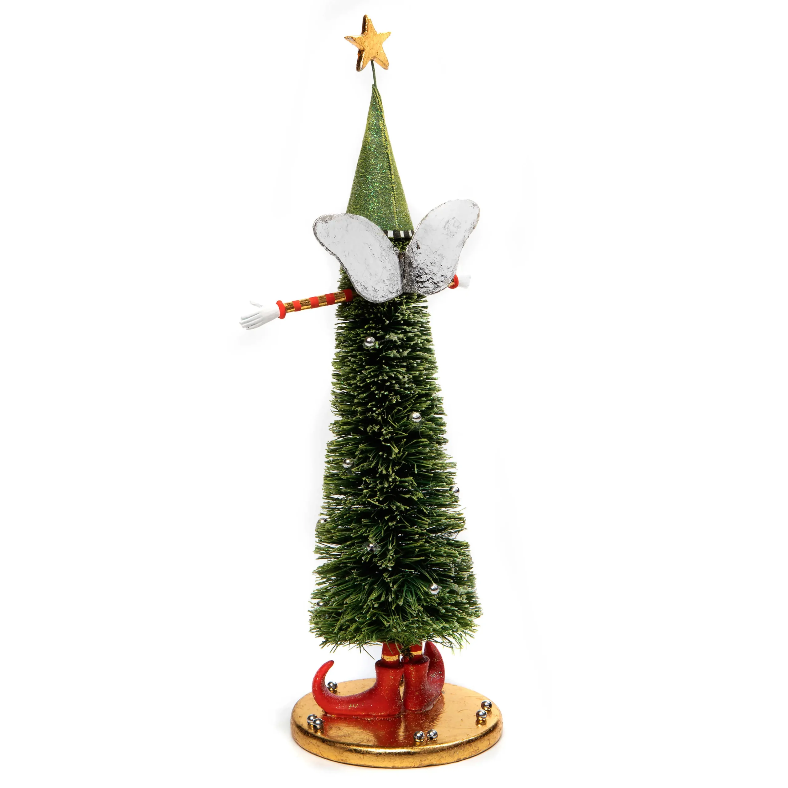 MacKenzie-Childs Patience Brewster Sisal Angel Tree Figures, Set of 2| Holiday|Room Accents