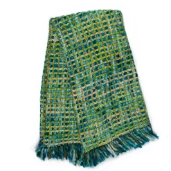 MacKenzie-Childs Peacock Basket Weave Throw| Pillows, Throws, & Cushions
