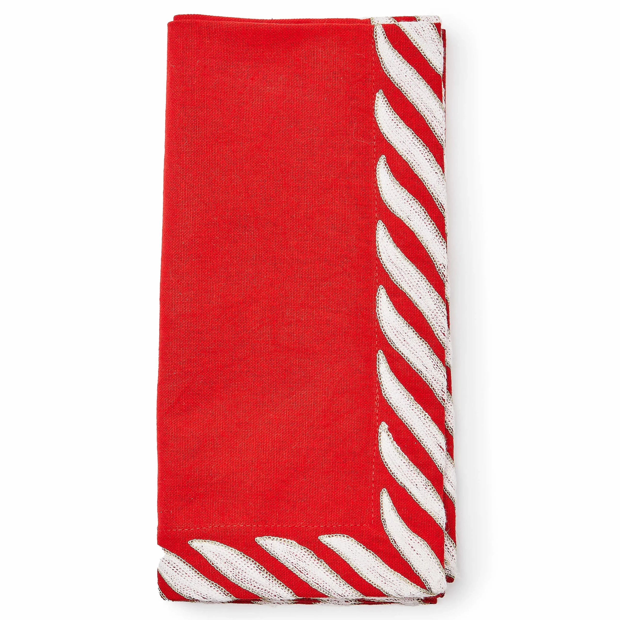 MacKenzie-Childs Peppermint Red Napkin| Table Accessories|Kitchen & Table Linens