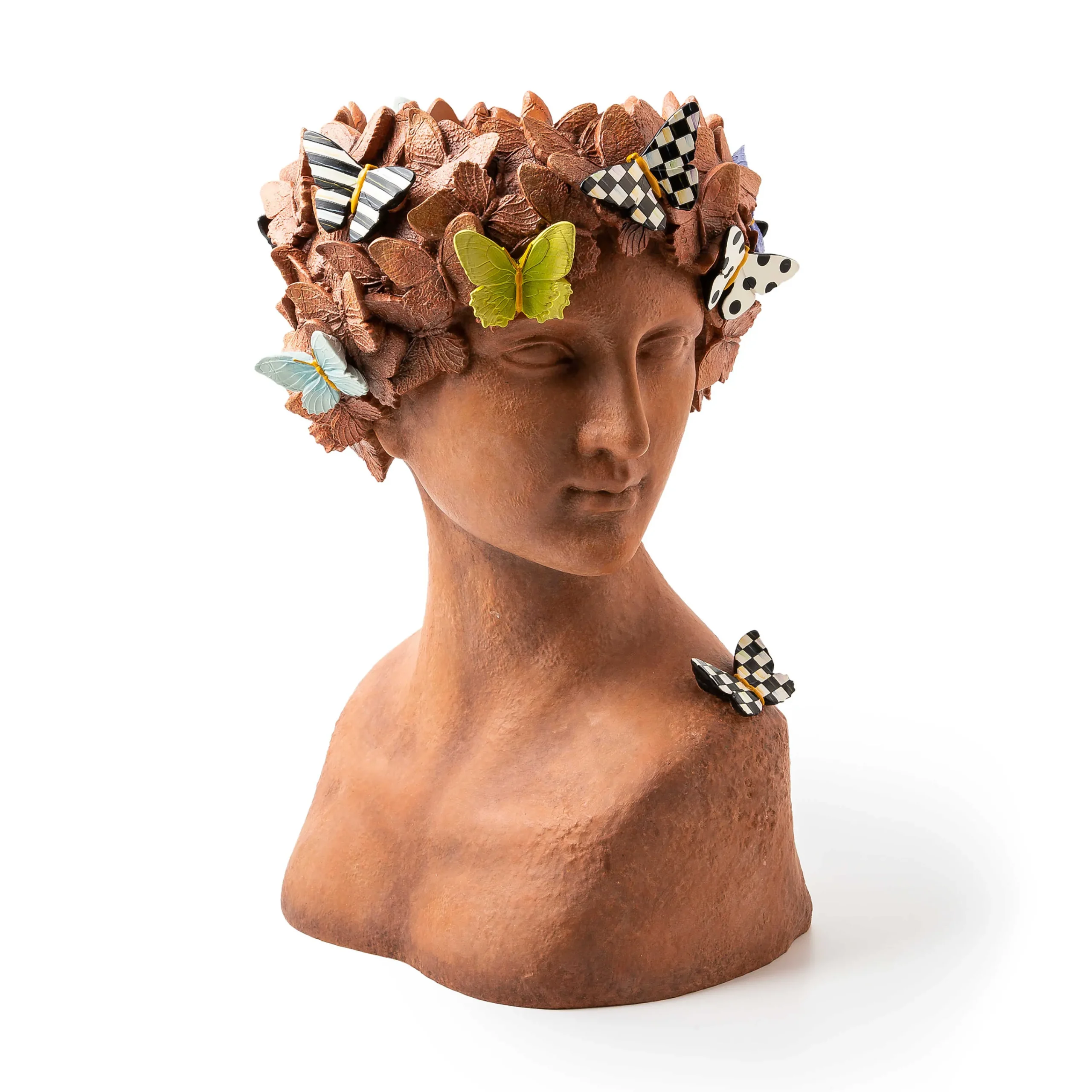 MacKenzie-Childs Persephone Large Bust Planter| Outdoor|Room Accents