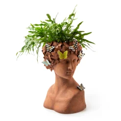 MacKenzie-Childs Persephone Large Bust Planter| Outdoor|Room Accents