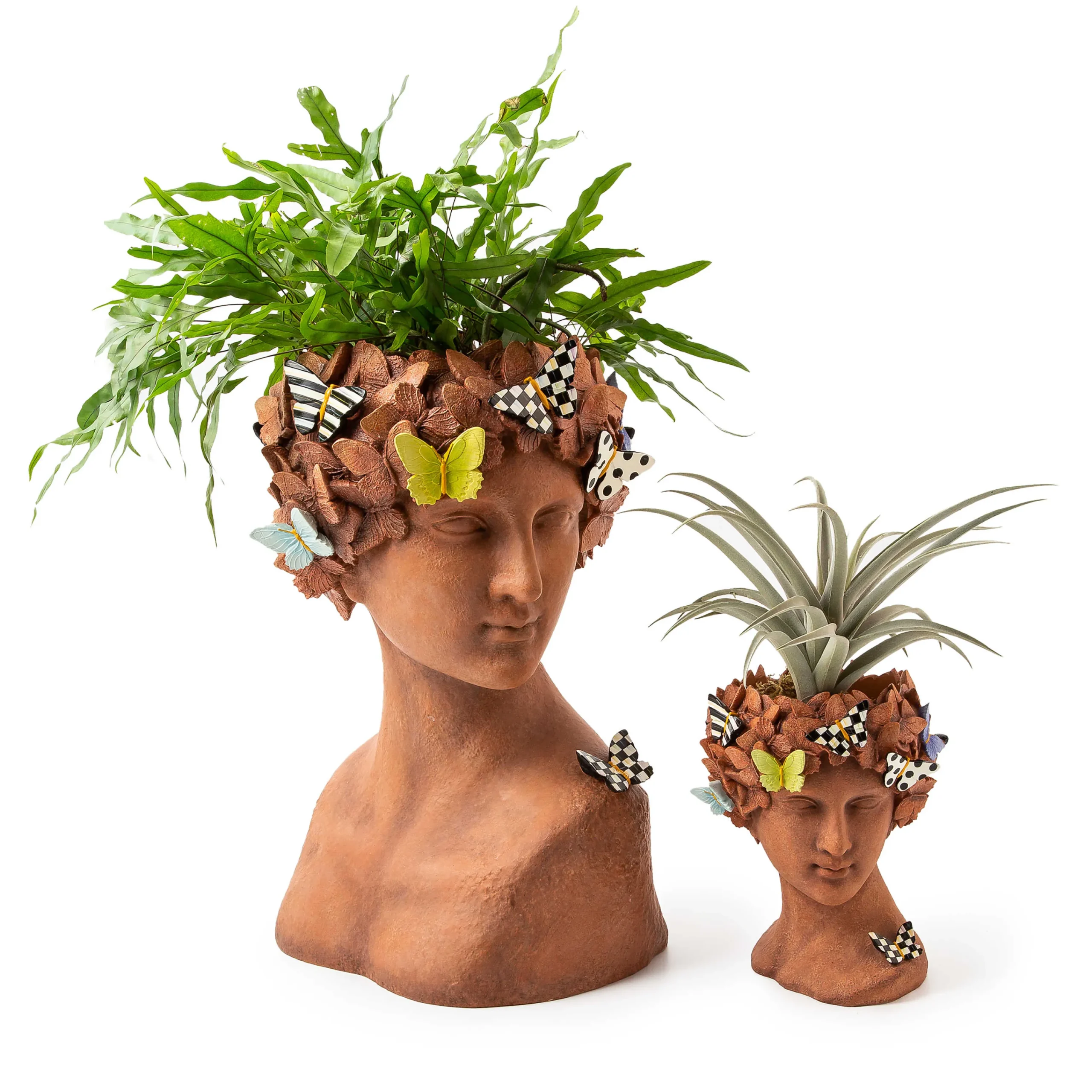MacKenzie-Childs Persephone Large Bust Planter| Outdoor|Room Accents