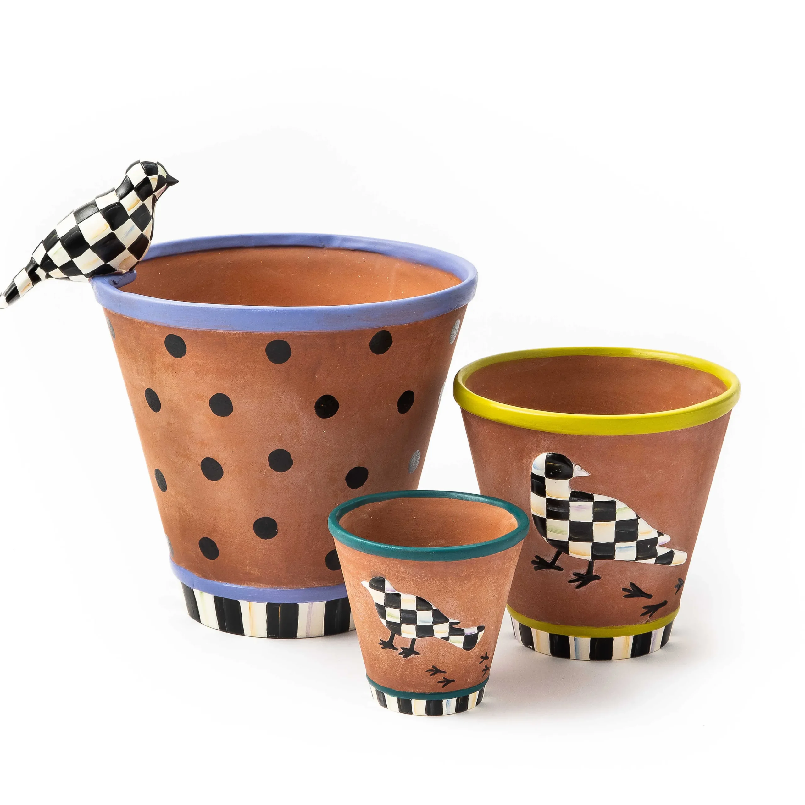 MacKenzie-Childs Persephone Large Pot| Outdoor|Room Accents