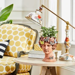 MacKenzie-Childs Persephone Small Bust Planter| Outdoor|Room Accents