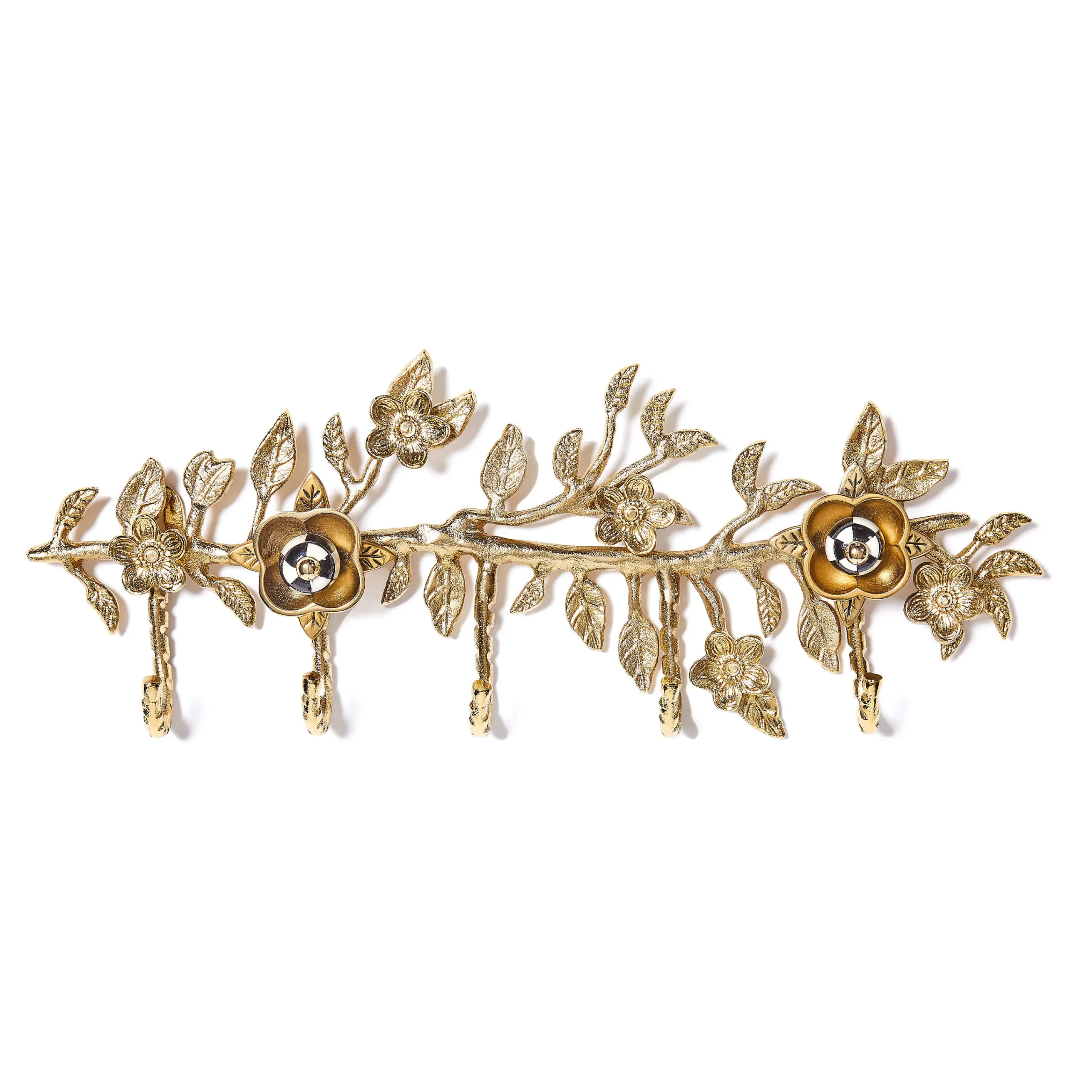 MacKenzie-Childs Petal Small Gold Wall Hook Rack| Finishing Touches