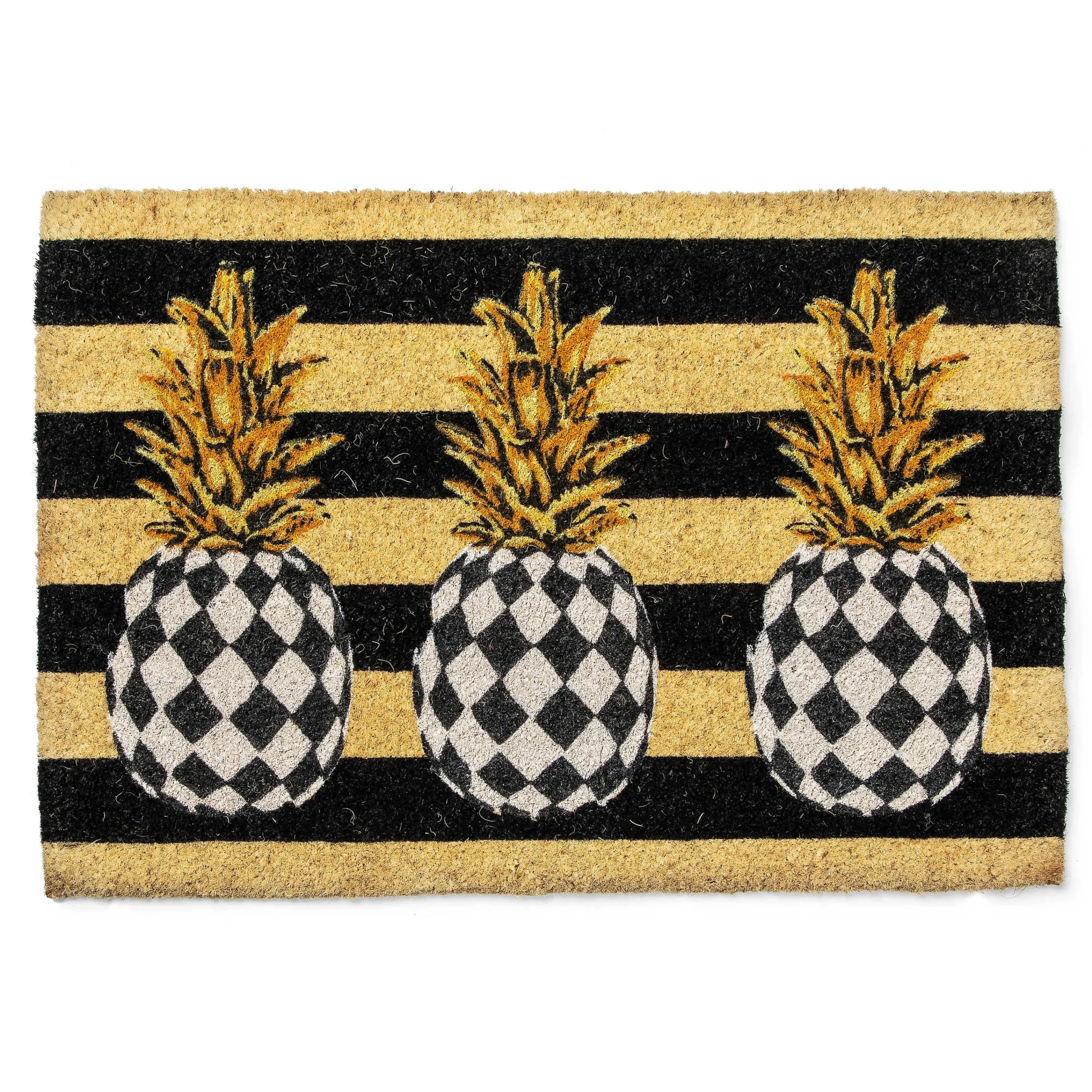 MacKenzie-Childs Pineapple Entrance Mat| Outdoor|Rugs