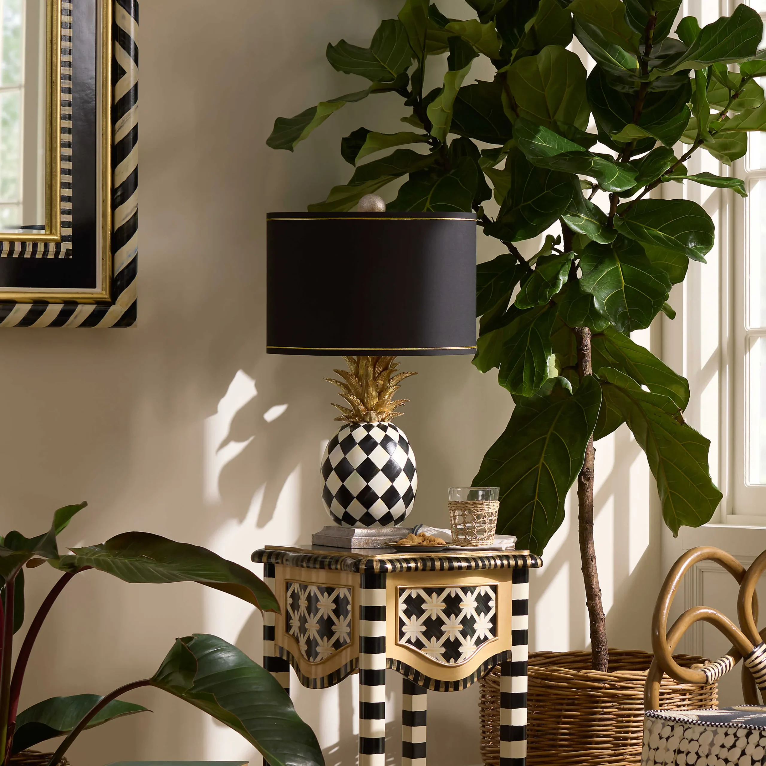 MacKenzie-Childs Pineapple Table Lamp| Lighting